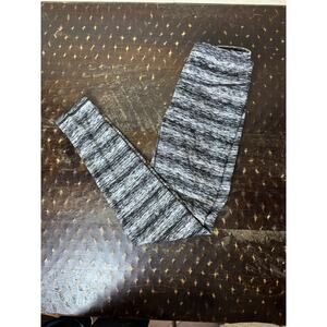 Gray & Black Space Dye Leggings XS/TP High‎ Rise Athleisure Workout